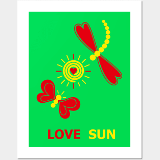 Love Sun Posters and Art